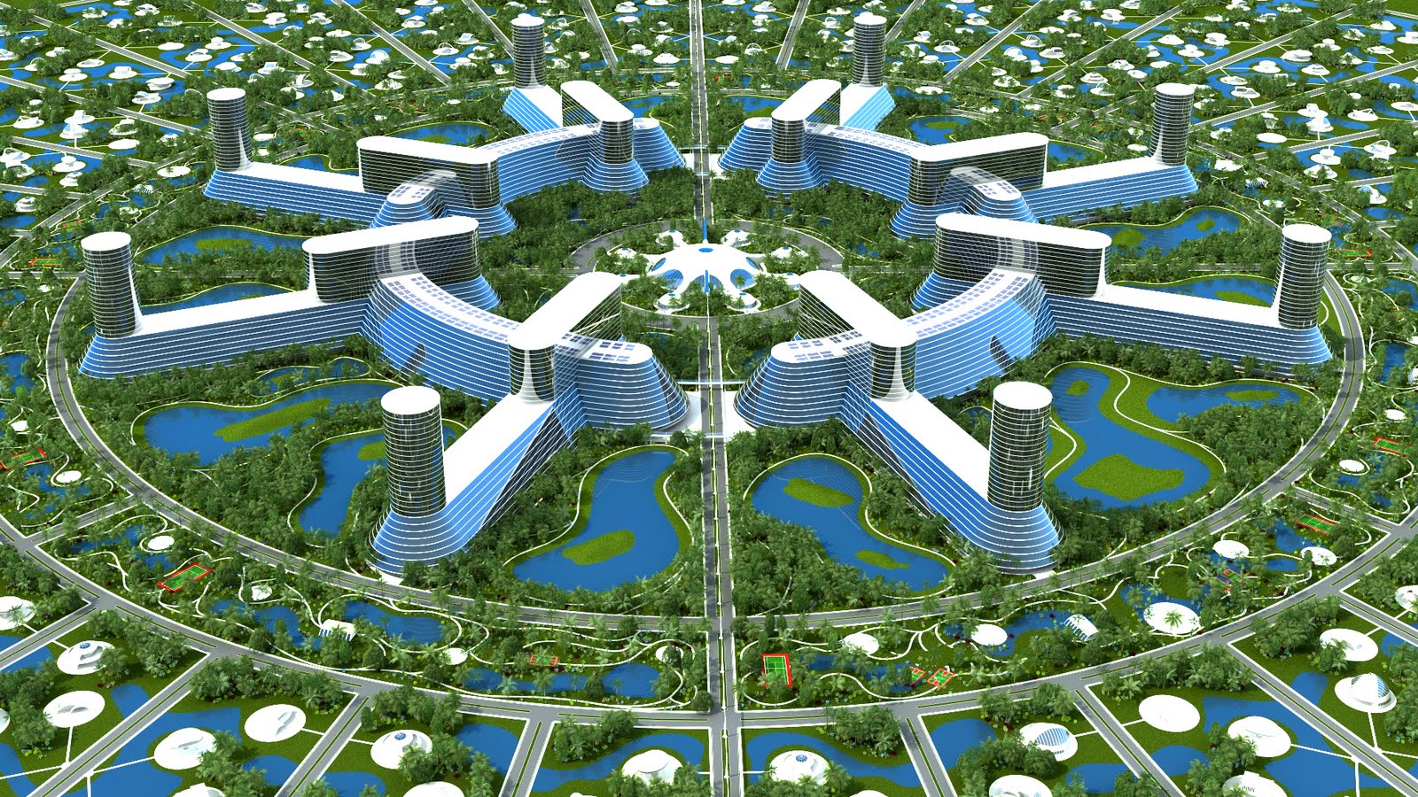 Utopia in Chaos City of the Future